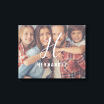 Personalised Monogram Family Photo Canvas Print<br><div class="desc">Personalise your home with a unique photo canvas featuring your monogram or initial as well as a photo featuring your very own family!</div>