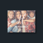 Personalised Monogram Family Photo Canvas Print<br><div class="desc">Personalise your home with a unique photo canvas featuring your monogram or initial as well as a photo featuring your very own family!</div>