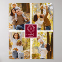 Personalised Monogram Family Photo Collage