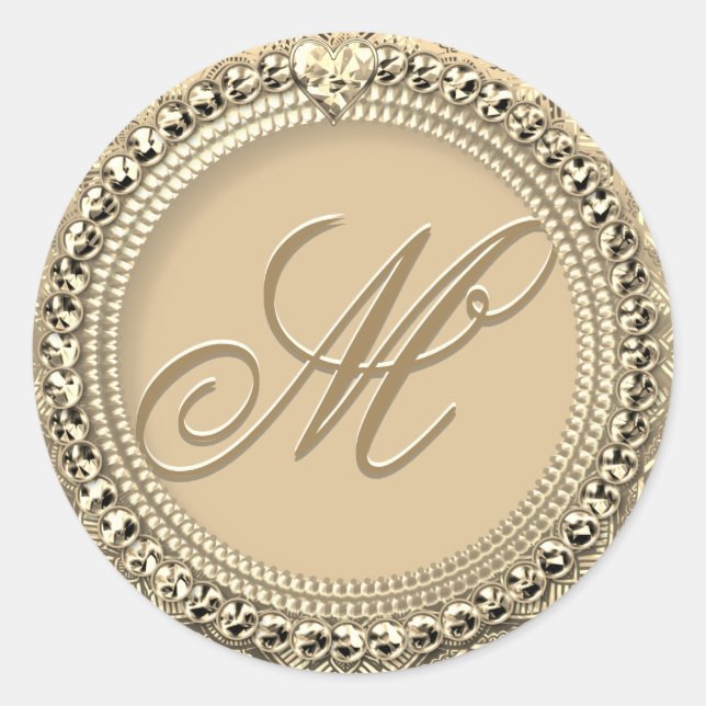 Personalised Monogram Gold Seal (Front)