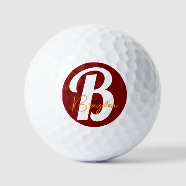 Personalised Monogram Golf Ball (Front)