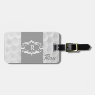 Personalised Monogram Golf Ball Luggage Tag