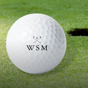 Personalised Monogram Golf Clubs Golf Balls