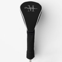 Personalised monogram golf driver cover gift idea
