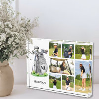 Personalised Monogram Golf Photo Collage