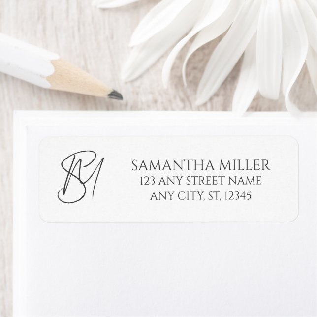 Personalised Monogram Grey and White (Insitu)