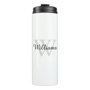 Personalised Monogram Initial and Name Thermal Tumbler