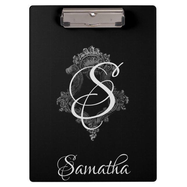 Personalised Monogram Initial  Clipboard (Front)