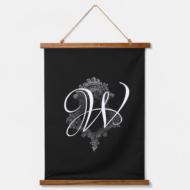 Personalised Monogram Initial  Hanging Tapestry (Front)