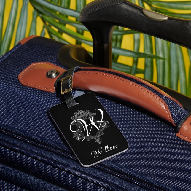 Personalised Monogram Initial Luggage Tag (Front Insitu 1)