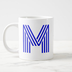 Personalised Monogram Initial & Name   Large Jumbo Coffee Mug