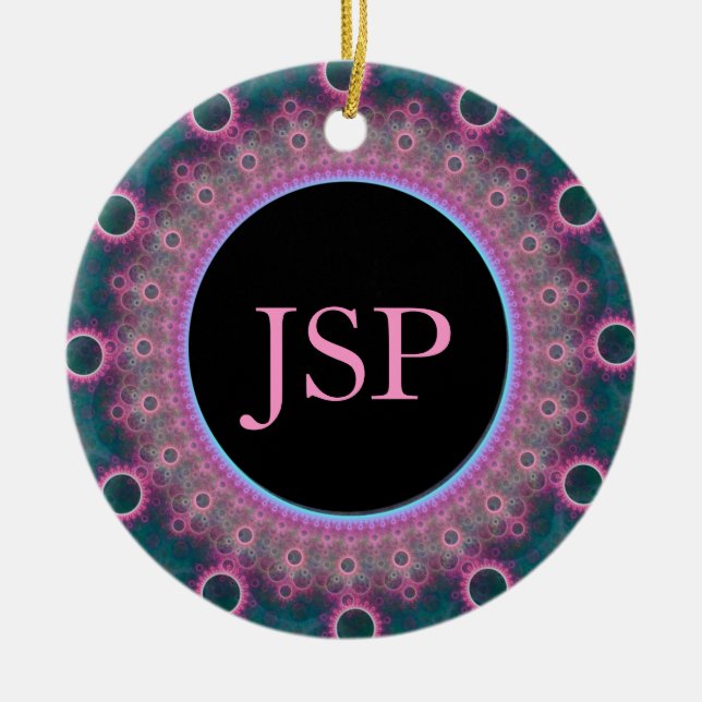 Personalised Monogram Initial Ornament (Front)
