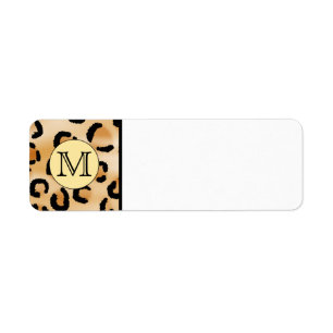 Personalised Monogram Leopard Print Pattern.