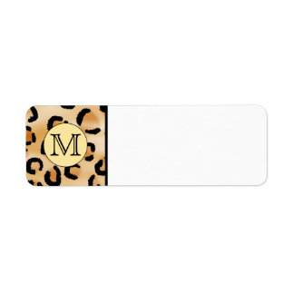 Personalised Monogram Leopard Print Pattern.
