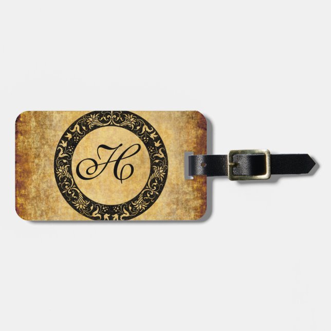 Personalised Monogram Luggage Tag (Front Horizontal)