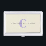 Personalised Monogram Minimalist Initial Elegant Business Card Holder<br><div class="desc">Keep your business cards organised in style with this personalised monogram business card holder. Featuring a minimalist design with a bold initial and elegant typography,  this sleek case is perfect for professionals,  entrepreneurs,  and business owners. A sophisticated and practical accessory for networking events,  meetings,  or daily office use.</div>