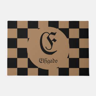 Personalised Monogram Modern Doormat
