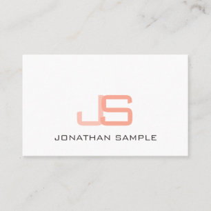 Personalised Monogram Modern Elegant Template Business Card