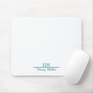 Personalised Monogram Mousepad–Custom Initial  Mouse Pad