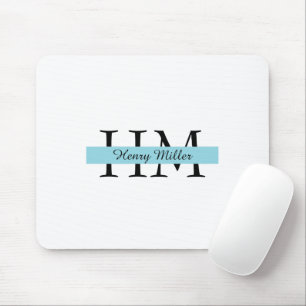 Personalised Monogram Mousepad Custom Initials