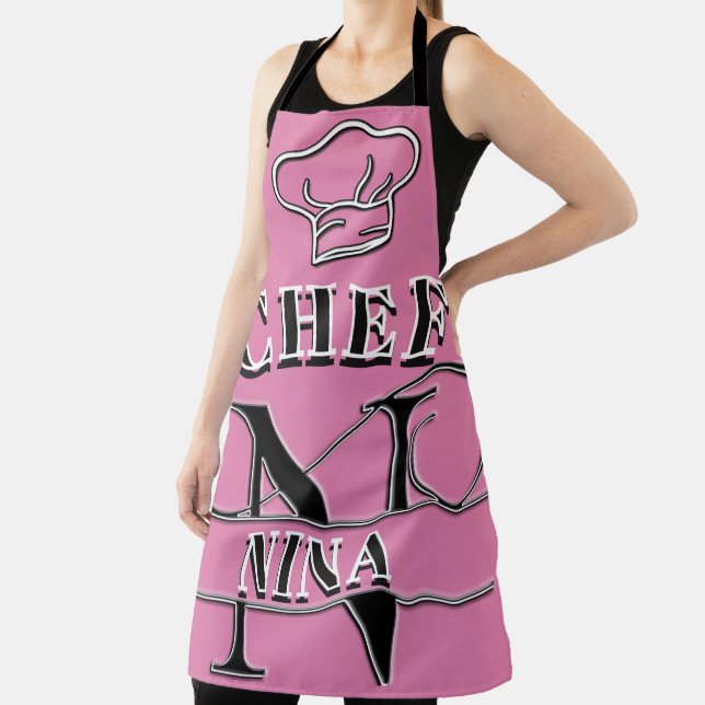 Personalised Monogram (N) Apron (Insitu)