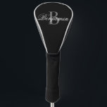 Personalised Monogram Name Black Golf Head Cover<br><div class="desc">Personalised Monogram Name Black Golf Head Cover.
presents for grandpa grandpa fathers day gifts golf gifts funny grandpa gifts, white golf headcovers personalised golf driver covers leather golf headcovers golf club head covers personalised golf club covers custom golf gear</div>