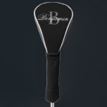 Personalised Monogram Name Black Golf Head Cover<br><div class="desc">Personalised Monogram Name Black Golf Head Cover.
presents for grandpa grandpa fathers day gifts golf gifts funny grandpa gifts, white golf headcovers personalised golf driver covers leather golf headcovers golf club head covers personalised golf club covers custom golf gear</div>