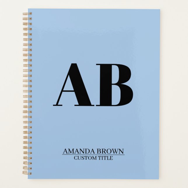 Personalised Monogram Name Custom Planner 2027 (Front)