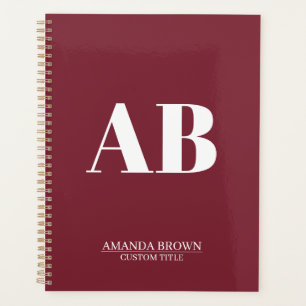 Personalised Monogram Name Custom Planner 2027