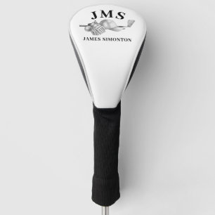 Personalised Monogram Name Golf Club Hat Glove Head Cover