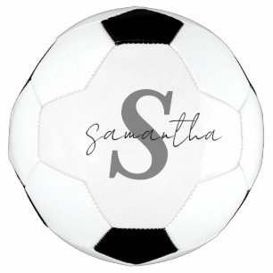 Personalised Monogram Name Initial Soccer Ball