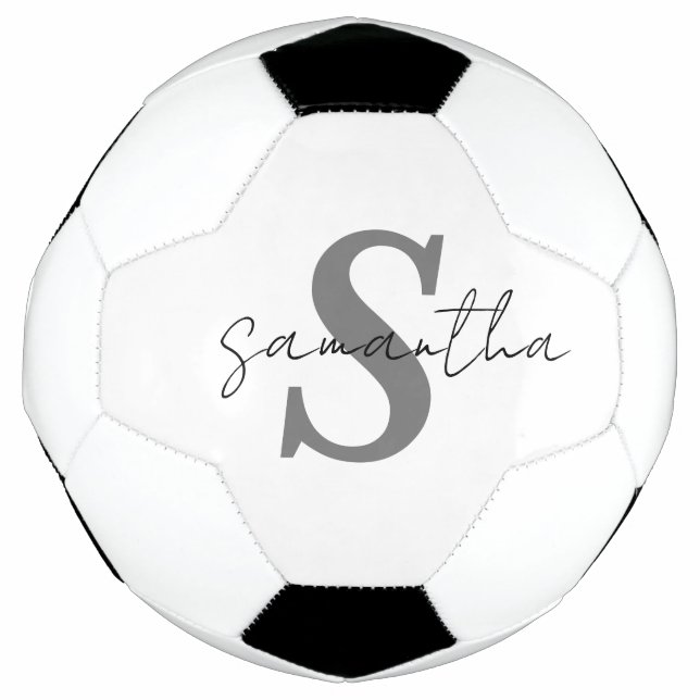 Personalised Monogram Name Initial Soccer Ball (Front)