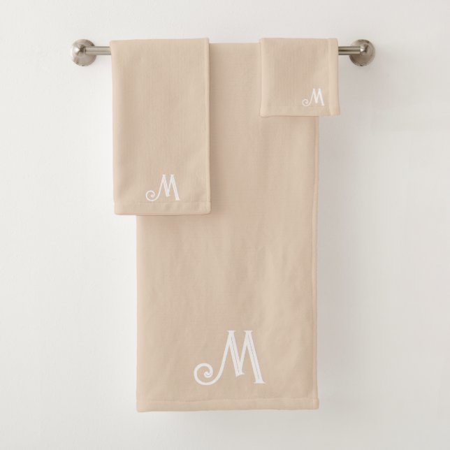 Personalised Monogram Name Initial Towel (Insitu)