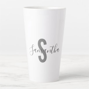 Personalised Monogram Name  Latte Mug