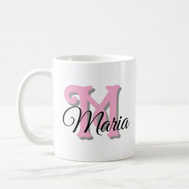 Personalised Monogram Name Mug (Left)
