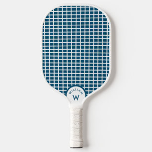  Personalised Monogram Name Pickleball String Blue Pickleball Paddle
