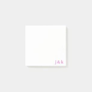Personalised Monogram Name Post-it Notes