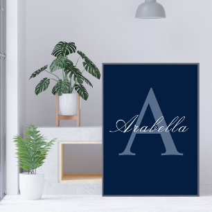  Personalised Monogram  Name  Poster