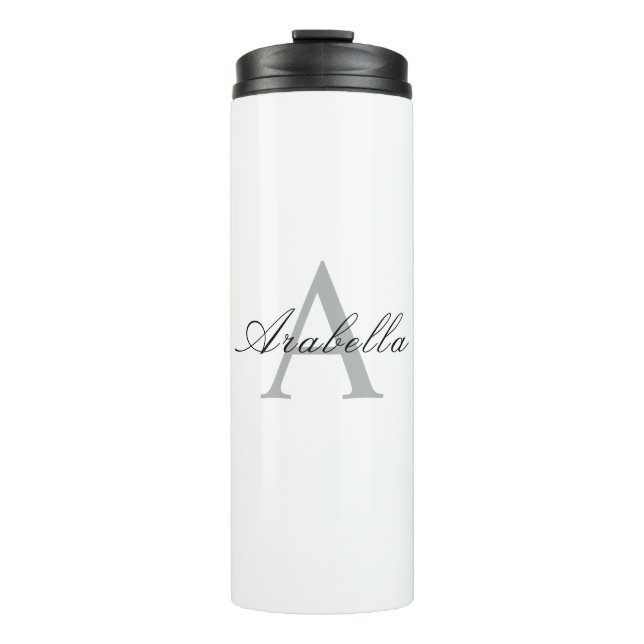 Personalised Monogram  Name  Thermal Tumbler (Front)
