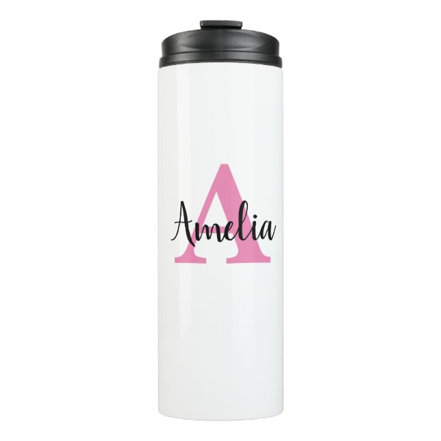 Personalised Monogram Name Thermal Tumbler (Front)