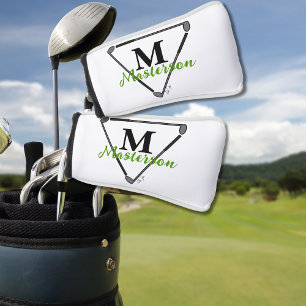 Personalised Monogram/Name Unique Golf Clubs Green Golf Head Cover