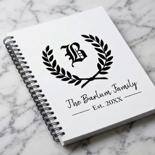 Personalised Monogram  Notebook