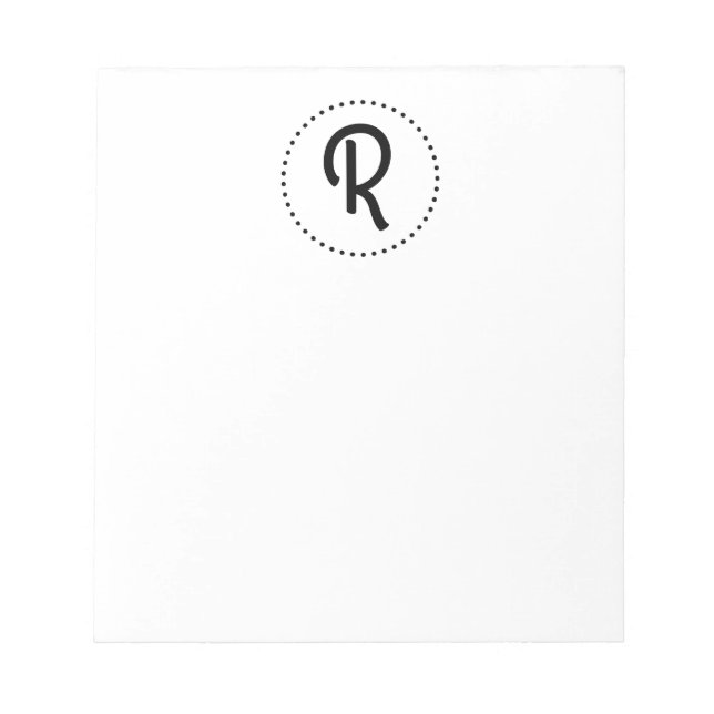 Personalised Monogram Notepad (Front)