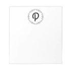 Personalised Monogram Notepad