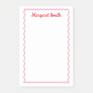 Personalised Monogram Notepads with Scallop Border