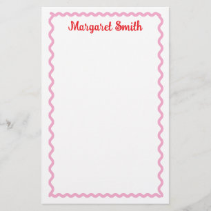 Personalised Monogram Notepads with Scallop Border Stationery