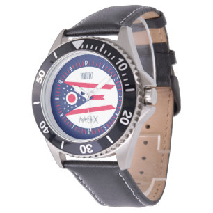 Personalised Monogram Ohio State Flag Watch Design