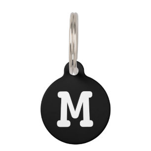 Personalised monogram pet tag for dogs and cats