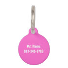 Personalised monogram pet tag with hearts for dogs