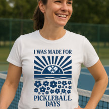 Personalised Monogram Pickleball Days Retro Floral